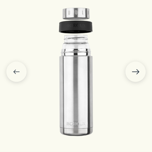 Boroux Glass/Stainless Water Bottle with Insulated Sleeve - Picture 6 of 6